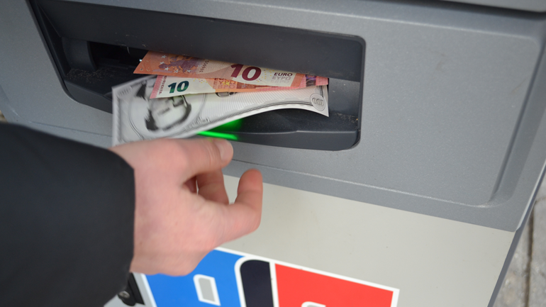 ATM dispensing custom Netflix notes